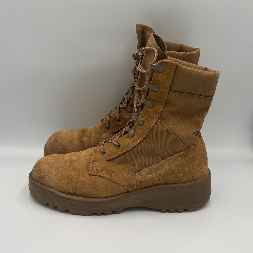US Military Hot Weather Army Combat Boots Coyote Brown Vibram SPE1C1-23-D-0043 - Picture 3 of 8
